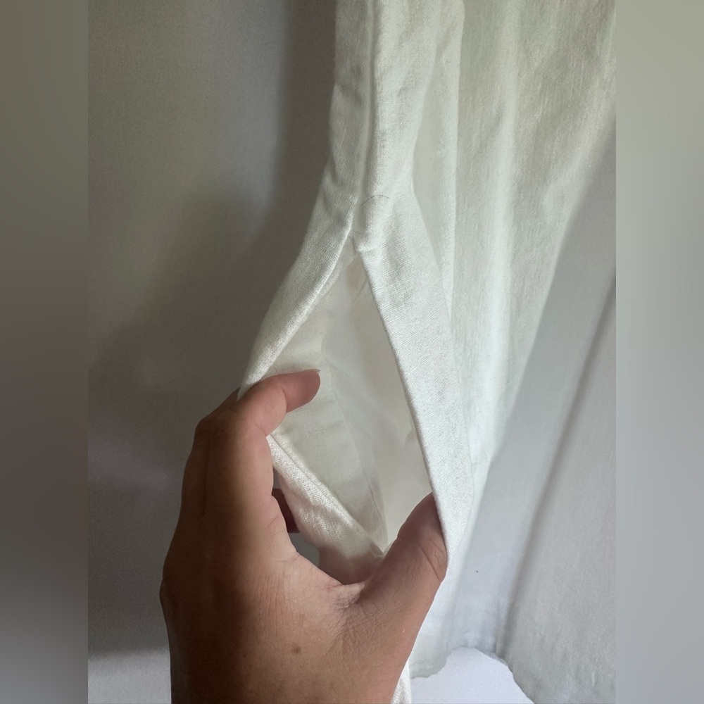 Abercrombie & Fitch White Linen Dress - Picture 2 of 5